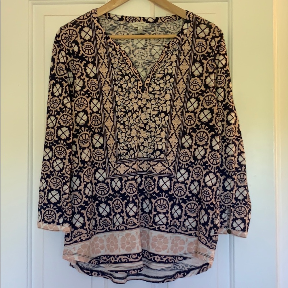 Lucky Brand floral paisley peasant blouse. NWOT